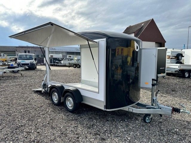 Remorque fourgon Debon Roadster 500 Sandwich avec porte latérale et volet de vente 2600 kg